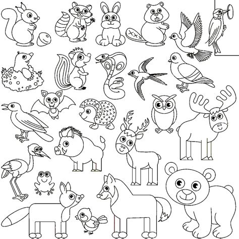 Dibujos De Animales Para Colorear Impresión Para Niños