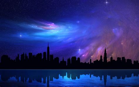 Beautiful Night Sky Wallpaper Wallpapersafari