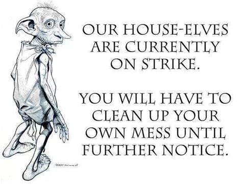 Clean Up After Yourself House Elves Dont Work Here