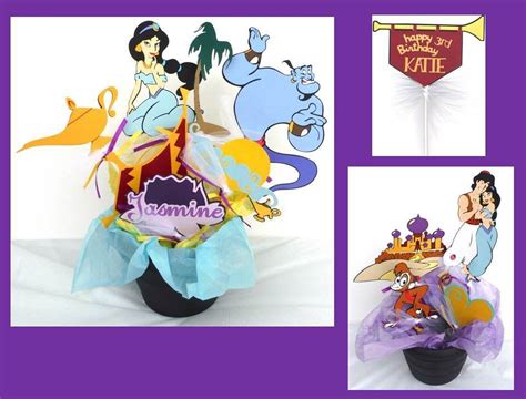 jasmine disney princess theme centerpiece by scrapstoremember 24 99 aladdin birthday party