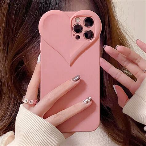 3d Pink Heart Iphone Case Finishifystore