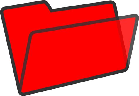 Red Folder Clip Art At Vector Clip Art Online