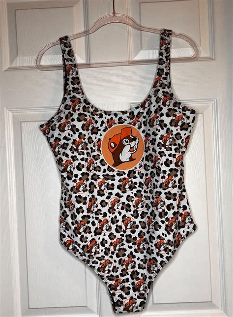 Womans Buc Ees Leopard Print Swimsuit Etsy