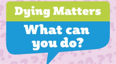 Dying Matters Week Is Here National Bereavement Alliance