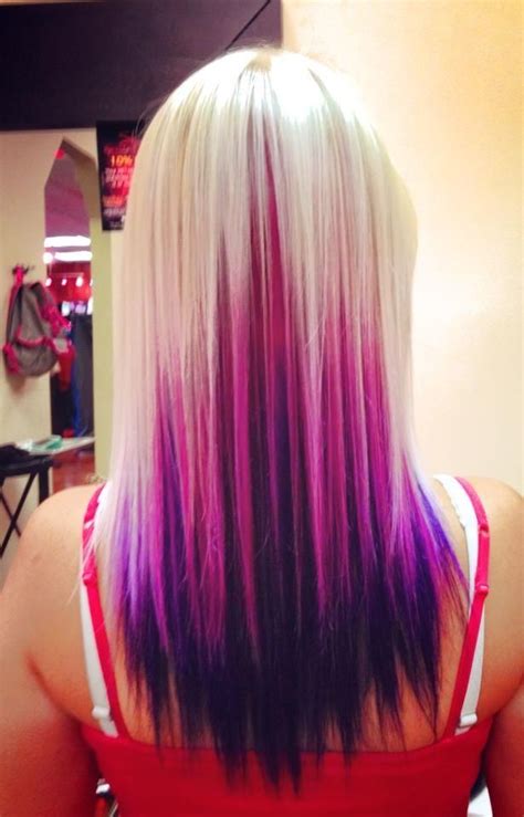 Blonde hair with stars and stripes flair. Best Girly Pink and Purple Hair Dye | Hair styles, Pink ...