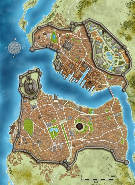 Map Of Kintargo Fantasy City Map Fantasy World Map Fantasy City