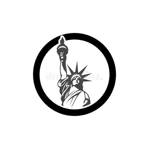 Statue Of Liberty Icon Statue Of Liberty Logo Concept On White