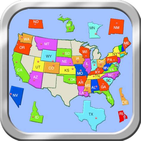United States Puzzle Map On The App Store