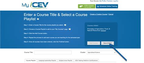 Setting Up Your My Courses Page Icev Online Cte Curriculum