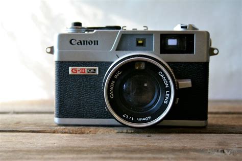 Vintage Canon G Iii Canonet Ql17 35mm Rangefinder Camera 1970s Via Etsy