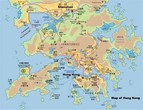 Hong Kong Travel Maps 2012 2013 Free Printable Hk And Kowloon Tourist