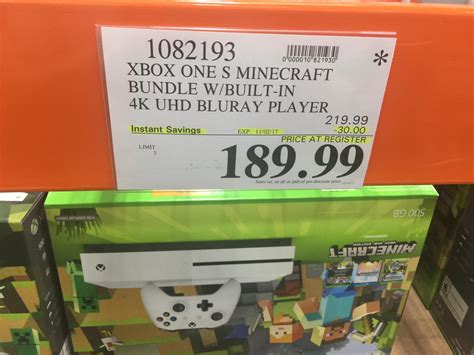 Xbox One S Minecraft 500gb Bundle 18999 Via Costco Greatxboxdeals