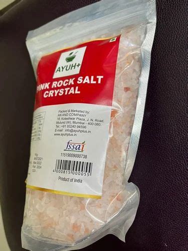 sendha namak pink rock crystal salt 1kg at rs 60 pouch in chennai id 27107490297