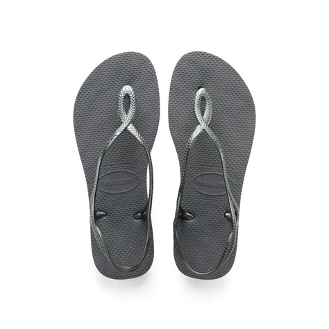 Havaianas Havaianas Womens Luna Flip Flop Sandal Steel Grey 11