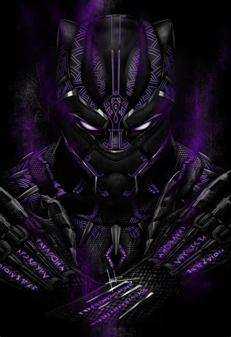 Black Panther Fan Art Emmanuel Andrade Black Panther Marvel Marvel