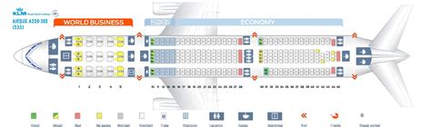Seat Map And Seating Chart Airbus A330 300 KLM Royal Dutch Airlines
