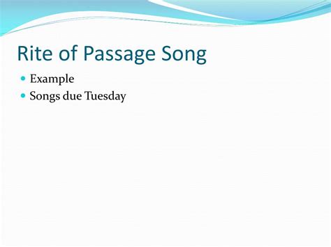 Ppt New Unit Rites Of Passage Powerpoint Presentation Free