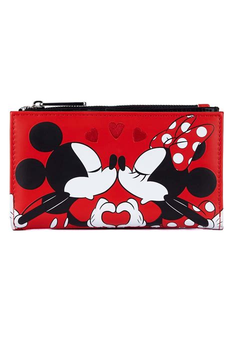 Disney Loungefly Mickey And Minnie Valentines Flap Wallet