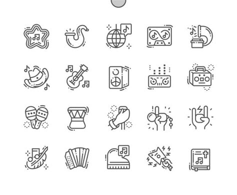 Music Genre Icons Illustrations Royalty Free Vector Graphics And Clip