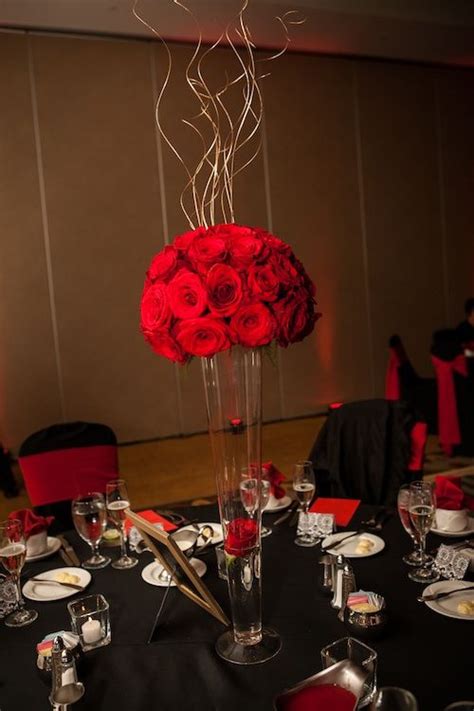 Wedding Centerpieces With Red Roses The Home Garden