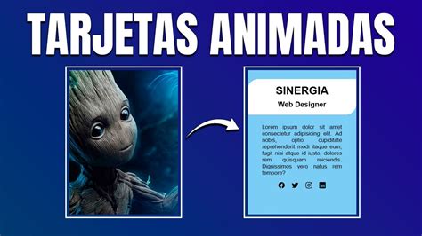 Crea Tarjetas Animadas On Hover S Lo Con Css Y Html Youtube