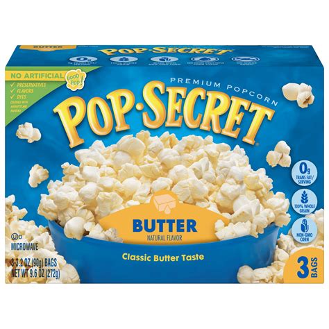 Pop Secret Microwave Popcorn Butter 32 Oz 3 Ct