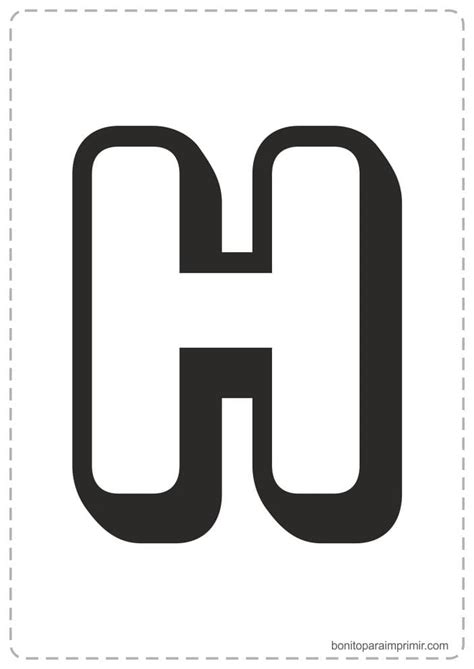 Letras H Para Imprimir Ouiluv