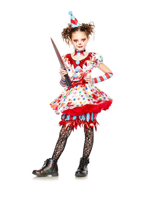 Scary Clown Girls Costume
