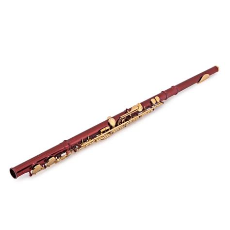 Elkhart 100fle Student Flute Red With Gold Lacquer Keywork At Gear4music