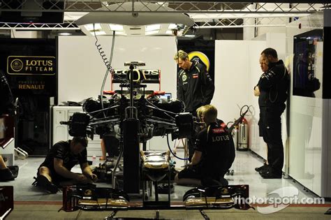 Lotus F1 Garage At United States Gp
