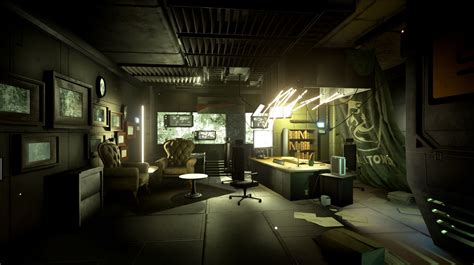 Deus Ex Environment Spaceship Interior Futuristic Room Futuristic Home
