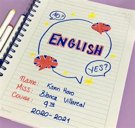 Las Mejores 140 Portadas Para Cuadernos De Ingles Para Colorear
