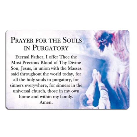 Prayer For The Souls In Purgatory St Gertrude Prayers Etsy