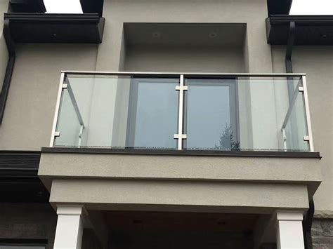 Stainless Steel Glass Railing Post Square Demax Arch Glass Balcony