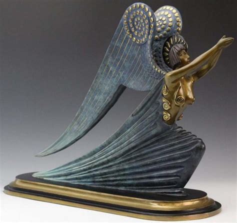 Erte Bronze Angel 1985 Signed And Numbered Retail