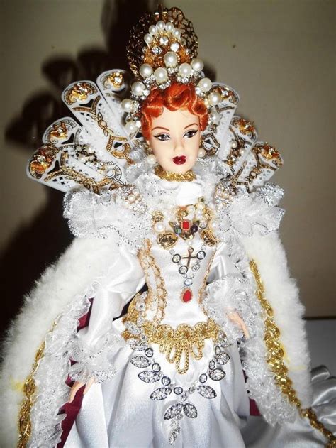 Regal Queen Elizabeth I Of England Historical Barbie Doll Custom Ooak