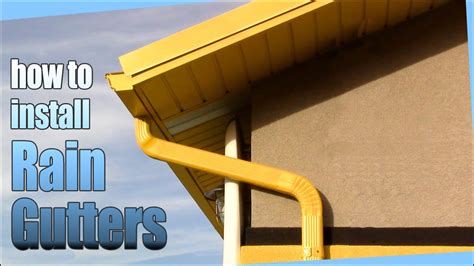 How To Install Rain Gutters Diy Youtube