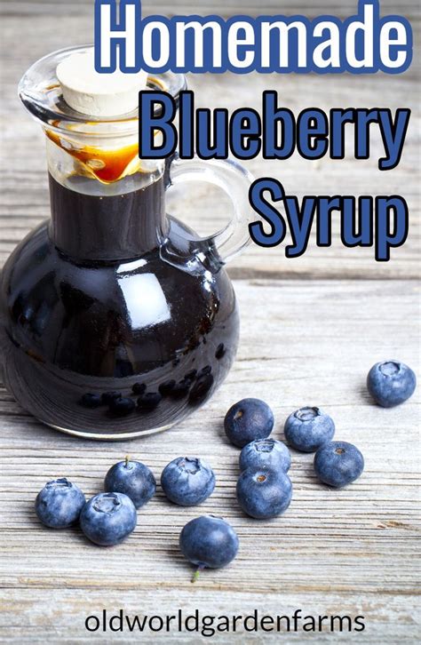 Blueberry Syrup Recipe Fresh Or Canned With A Sugar Free Option