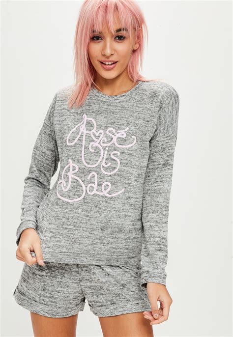 Rosé Is Bae Loungewear Set Missguided Womens Clothing Uk Missguided Outfit Fashion Outfits