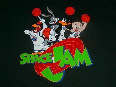 It's not too long to wait now. SPACE JAM BASKETBALL T-Shirt MENS XL LOONEY TUNES LOGO ...