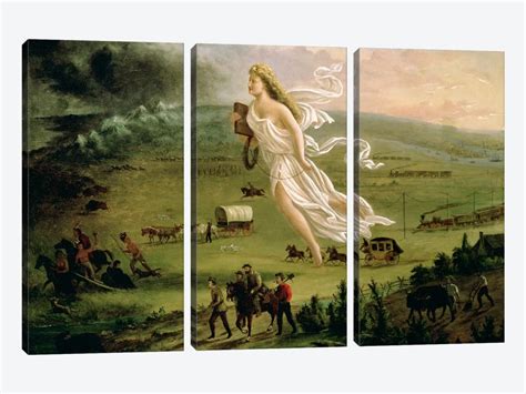 American Progress 1872 Canvas Art Print By John Gast Icanvas