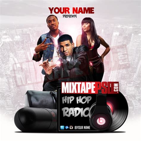 Mixtape Cover Template Hip Hop 9 Graphic Design Mixtapepsdscom