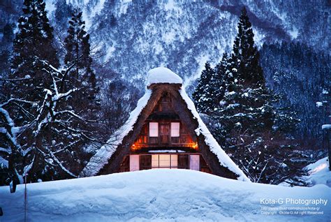 Wallpaper Winter Snowy Landscape Snowscenery Toyama Japan Nikon