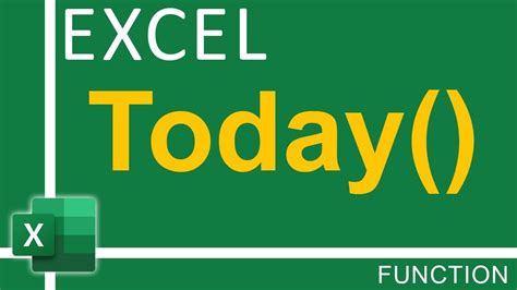 How To Use Excel Today Function Excel Tutorial For Everyone YouTube