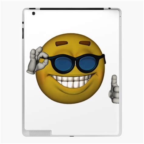 Smiley Face Sunglasses Thumbs Up Emoji Meme Face Ipad Case And Skin By