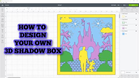 How to design a 3d Shadow Box with Cricut Design Space - YouTube