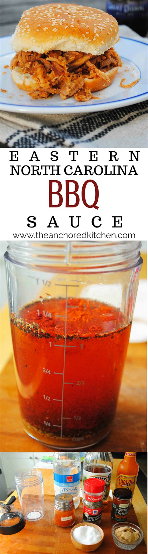It is very wet, and is great on pulled or chopped pork. Eastern North Carolina BBQ Sauce - The Anchored Kitchen