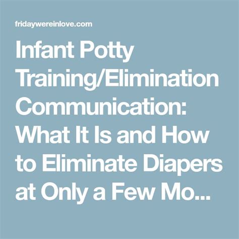 Infant Potty Trainingelimination Communication What It Is And How To