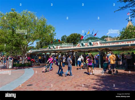 Turnstiles At The Entrance To Disneyland Resort Anaheim Orange County