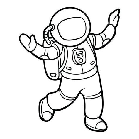 Dibujo De Un Astronauta Para Colorear Dibujosnet Images